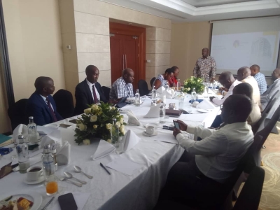UCIFA Officials meeting with a Team from Centenary Bank to Discuss the EAC Customs Bond