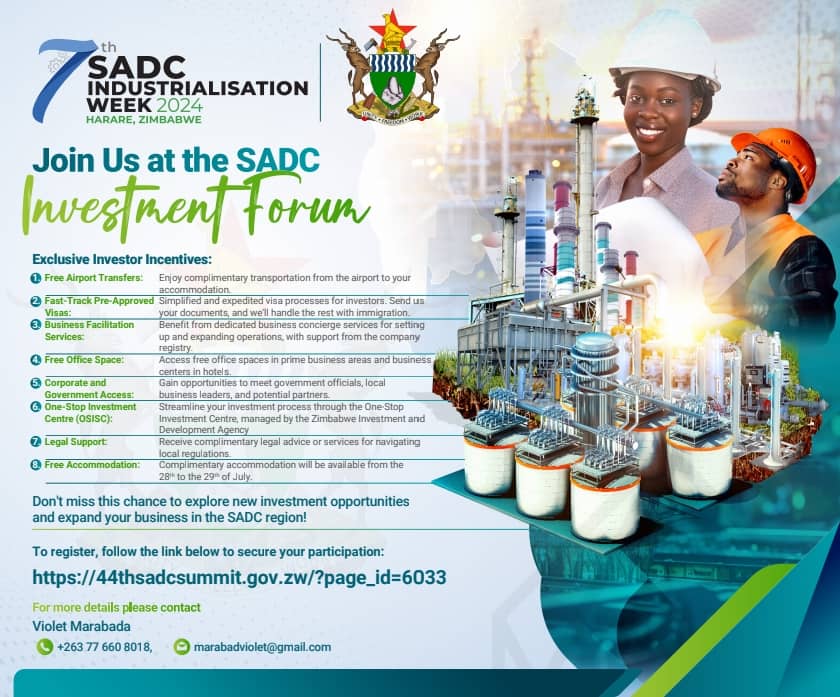 7th SADC Industrialization Week 2024, Harare Zimbabwe