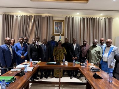 SG C/M of the Northern Corridor Transport and Transit Coordinating Authority Chairing a Consultative meeting with DRC Public and Private Sector